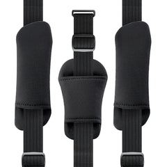 DUSHARKFUN universal-fit strap pad demonstrates simple wrap-and-clip installation.