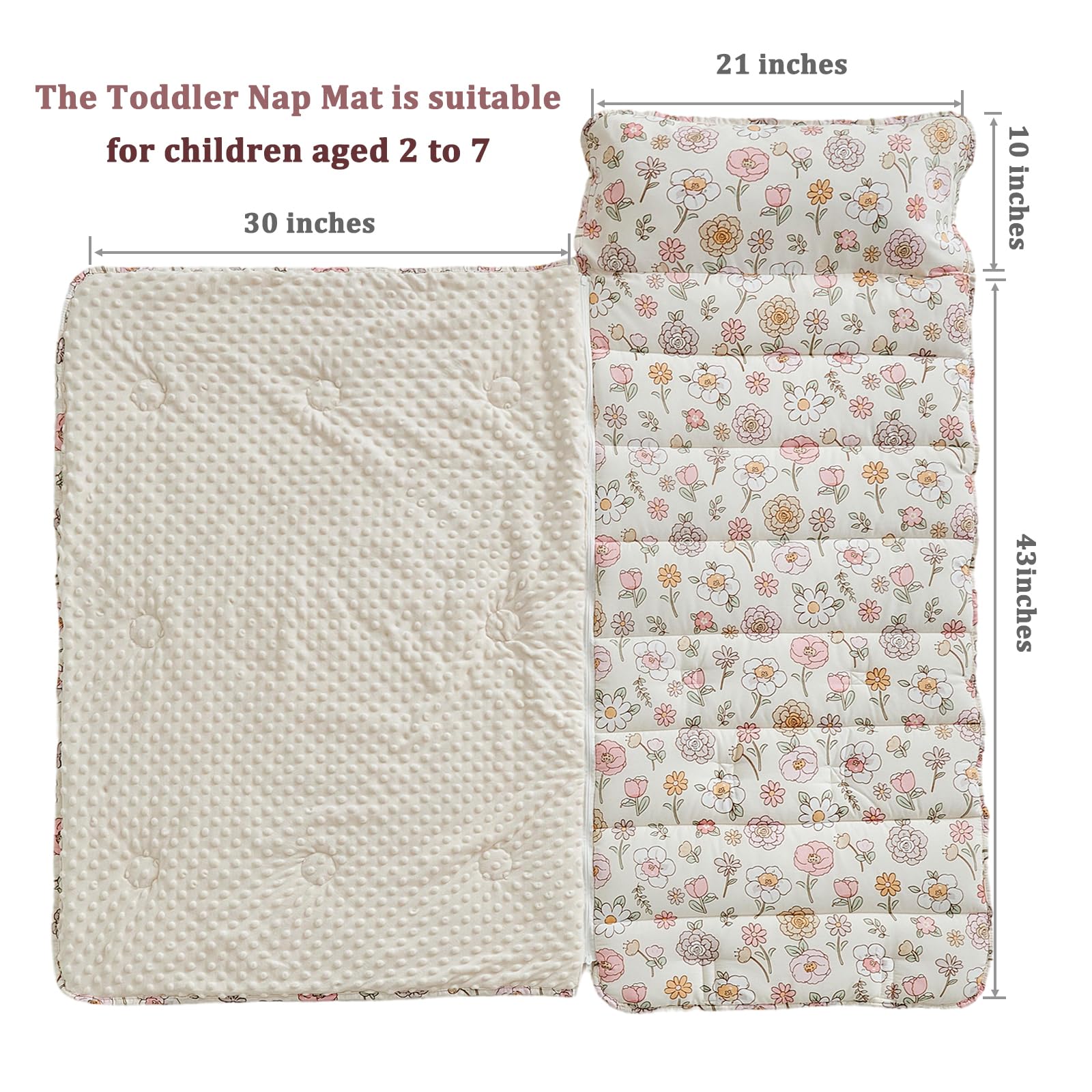 DuShow detachable minky blanket showcasing cozy warmth during nap time.