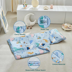 DuShow dinosaur-pattern nap mat adds playful rest time