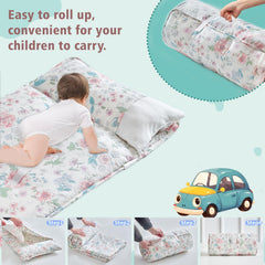 DuShow nap mat handle showing convenient carry option