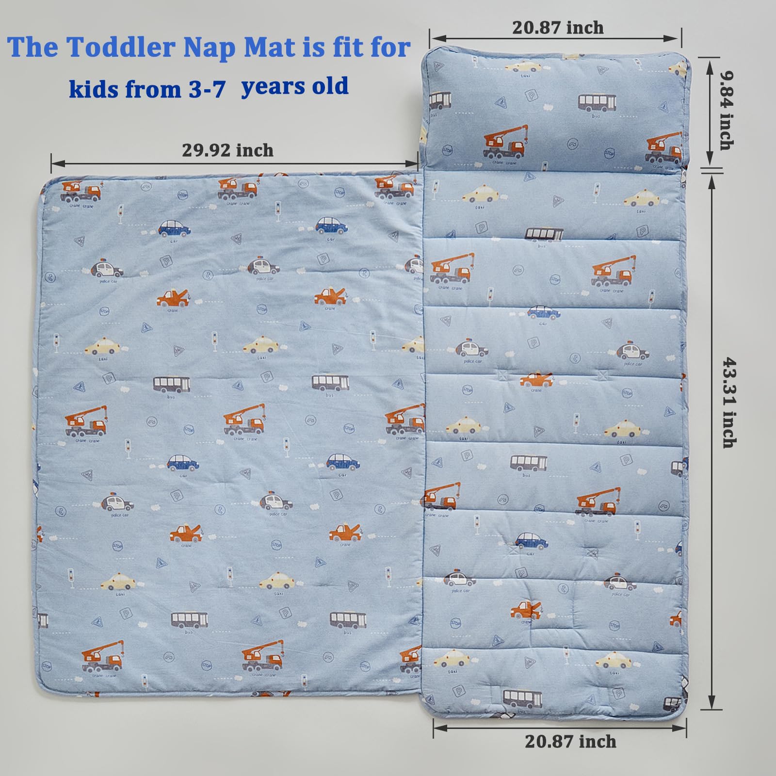 DuShow nap mat with handle roll-up for easy transport