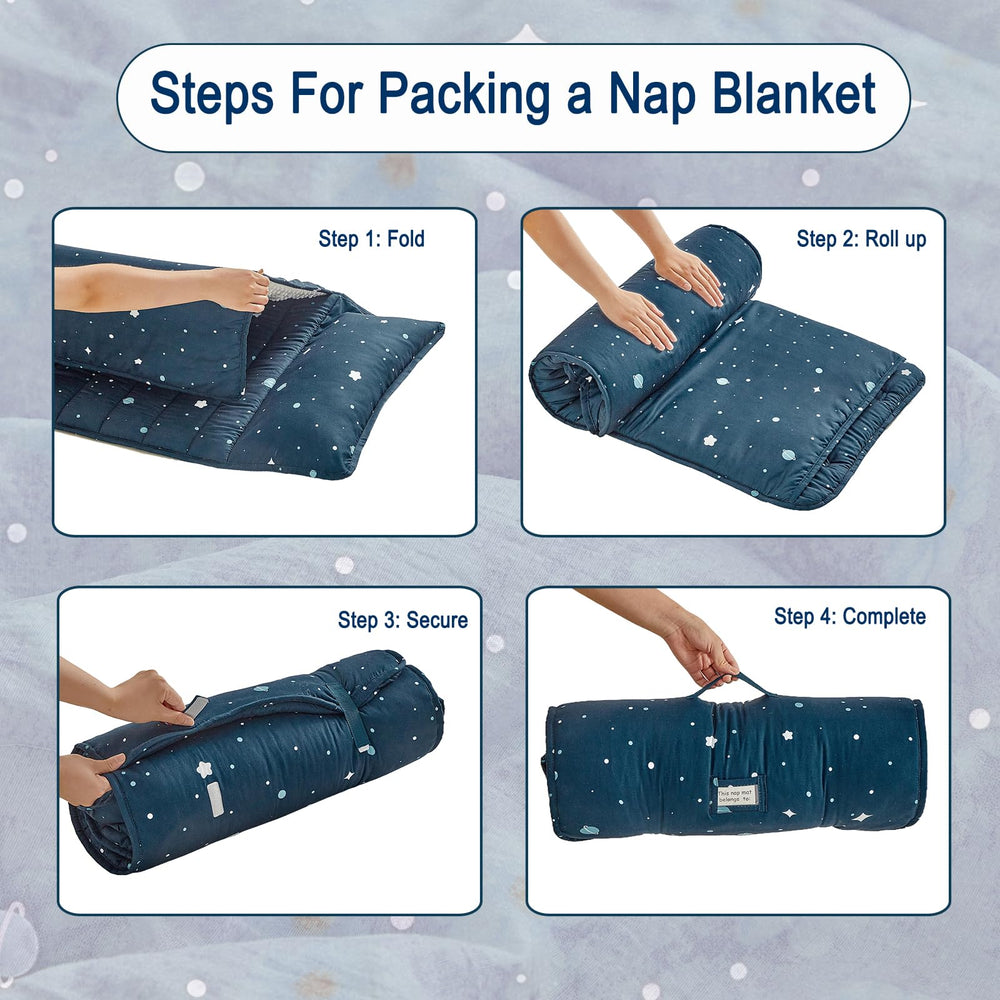 DuShow nap mat name-tag helps quick identification in group care