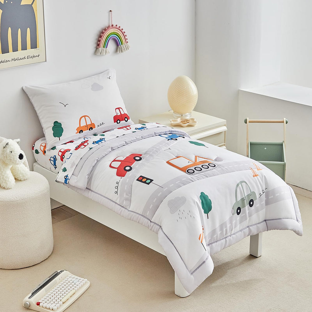 DuShow bedding set in bag for easy storage.