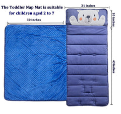 DuShow nap mat with removable pillow for flexible, quick reconfiguration.