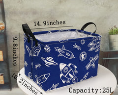 DUYIY collapsible laundry basket folded for compact storage.