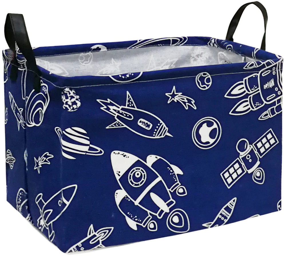 DUYIY rectangle storage basket with handles for easy laundry and organization.