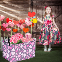 DUYIY canvas laundry basket with handles makes loads easy to carry.