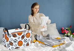 DUYIY canvas linen fabric basket is sturdy yet lightweight for everyday storage.