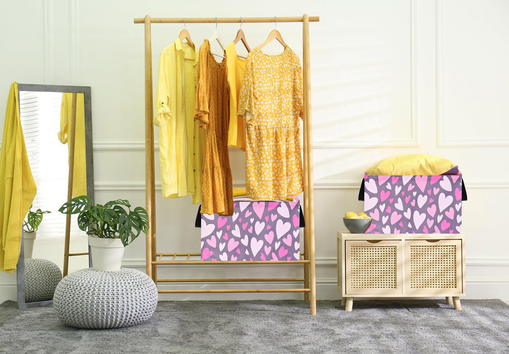 DUYIY nursery toy and clothes storage basket keeps clutter away.