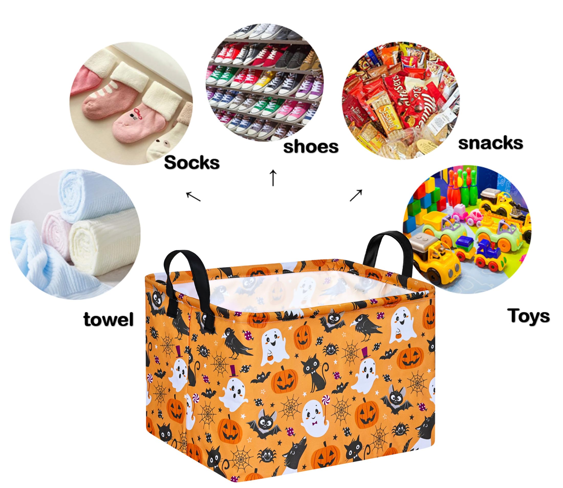 DUYIY rectangle gift storage basket collapsible design shown for versatile placement.