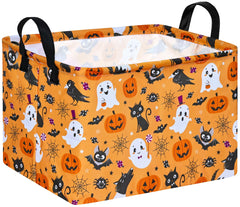 DUYIY rectangle gift storage basket folded for compact portability and space-saving storage.