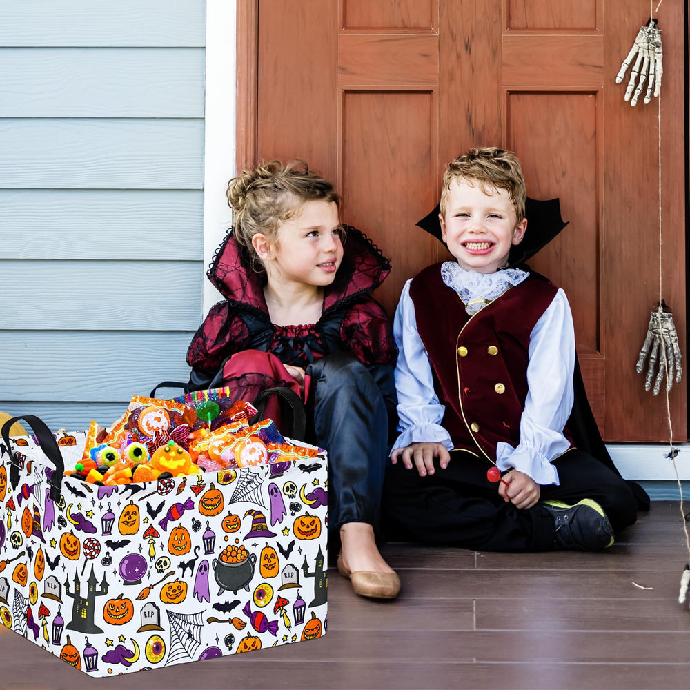 DUYIY rectangle gift storage basket folded for compact storage and travel.
