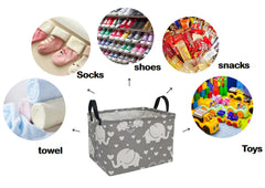 DUYIY laundry hamper with handles stands upright for easy sorting