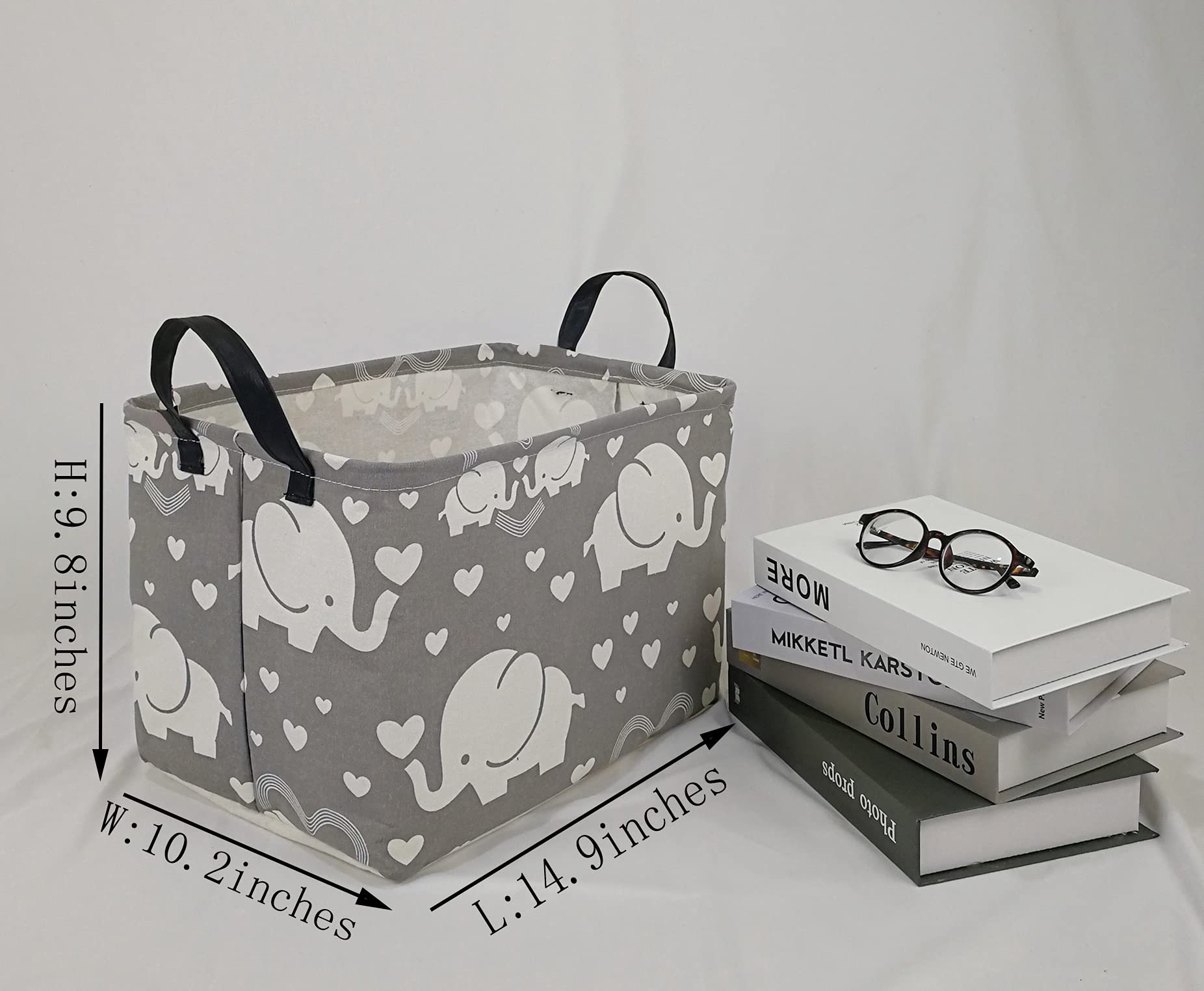 DUYIY rectangle storage basket in nursery scene for toy organization