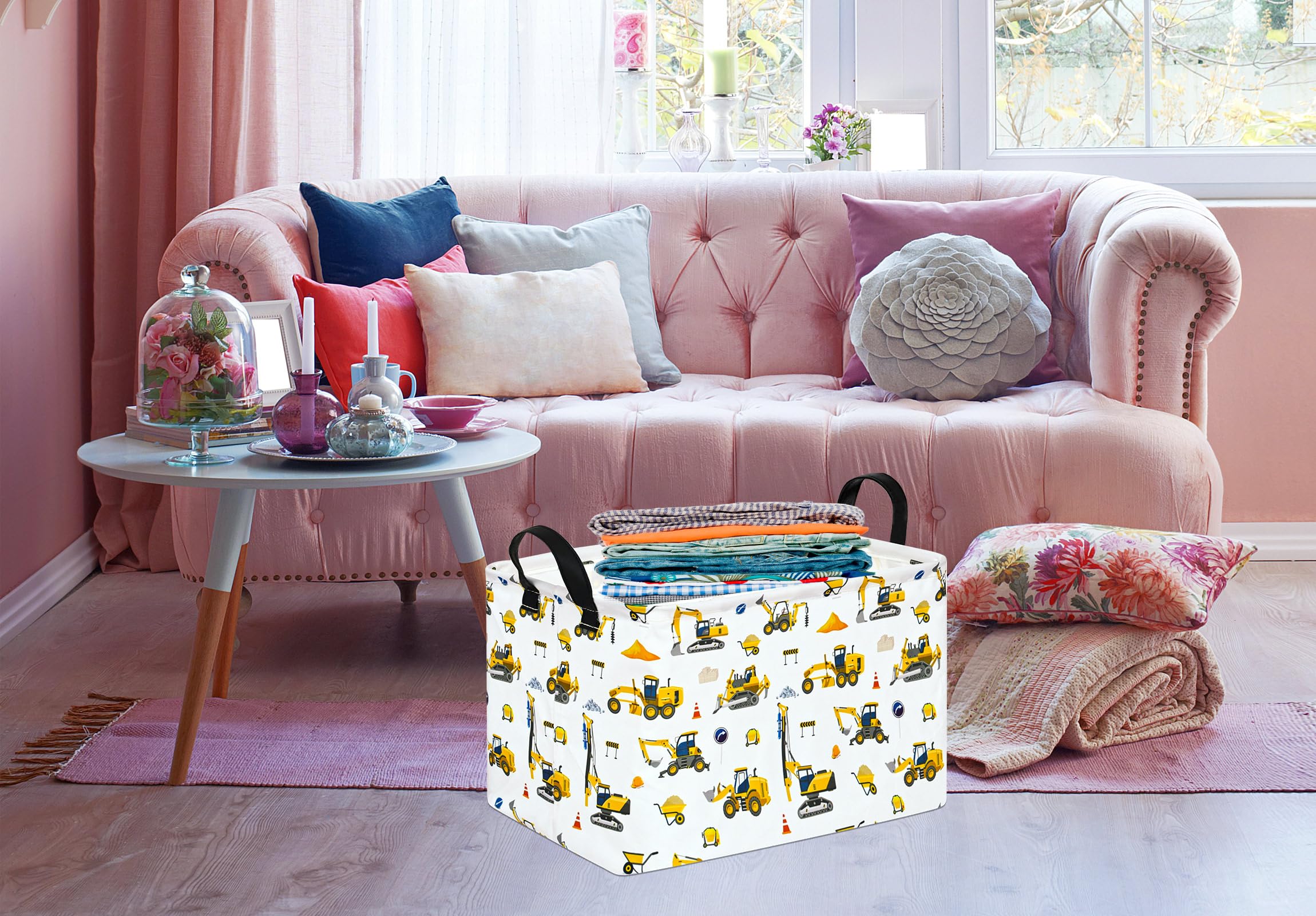 DUYIY rectangle gift storage basket for nursery use keeps essentials neatly at hand