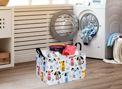 DUYIY rectangle gift storage basket top-edge frame keeps shape upright