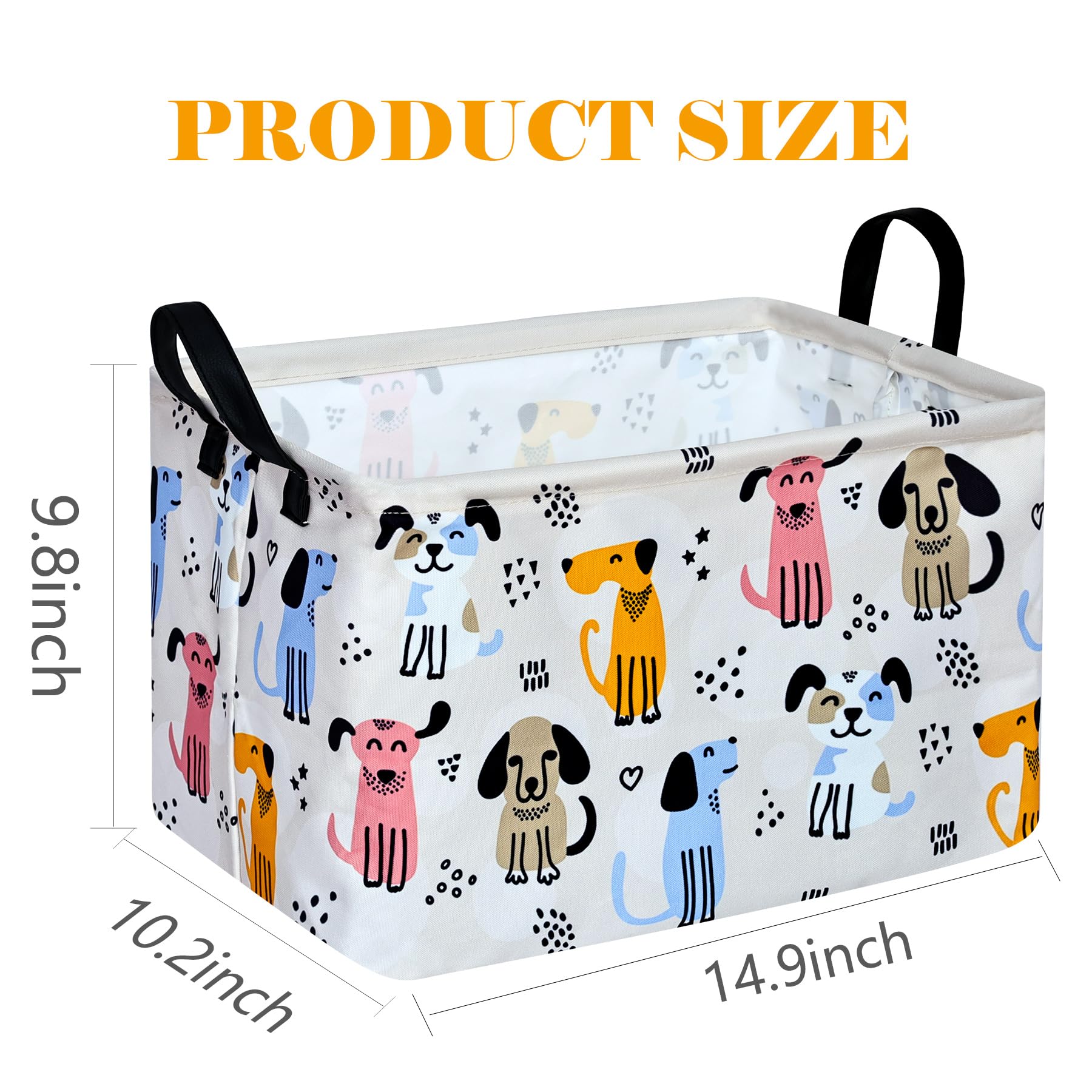 DUYIY rectangle gift storage basket with waterproof liner resists moisture