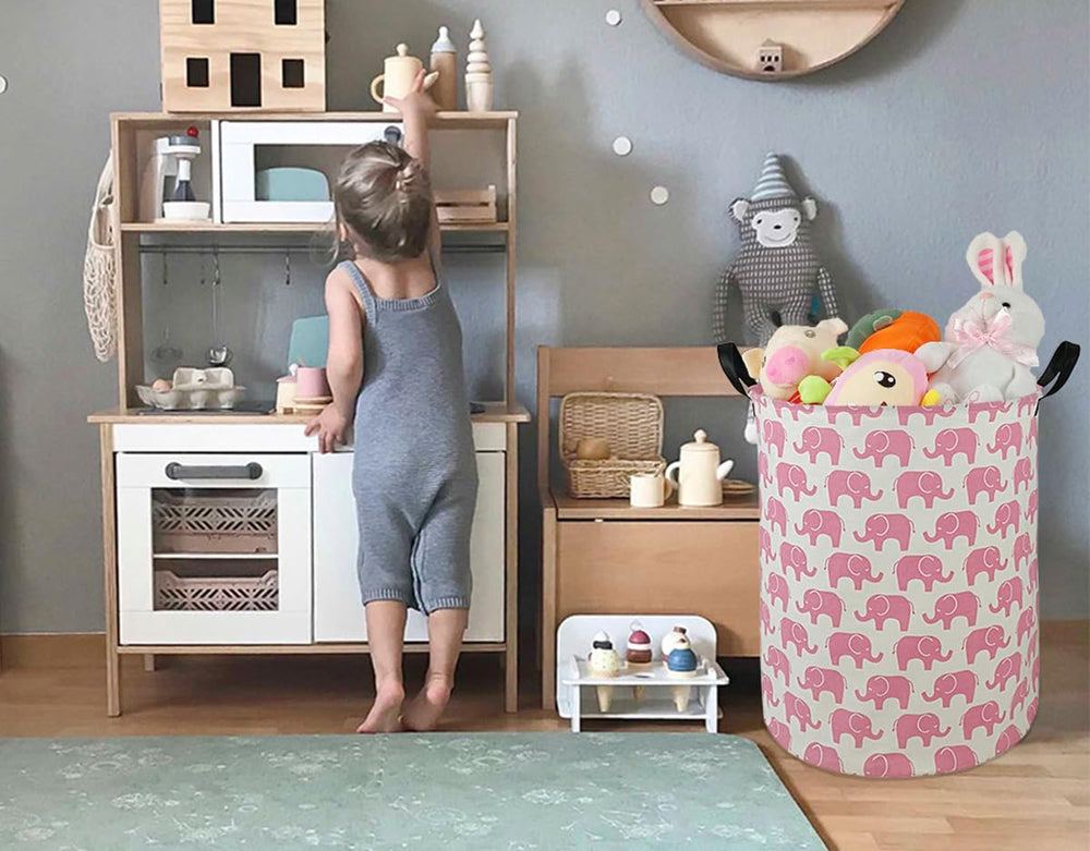 DUYIY round laundry hamper handle detail showcases portable design for quick trips and storage