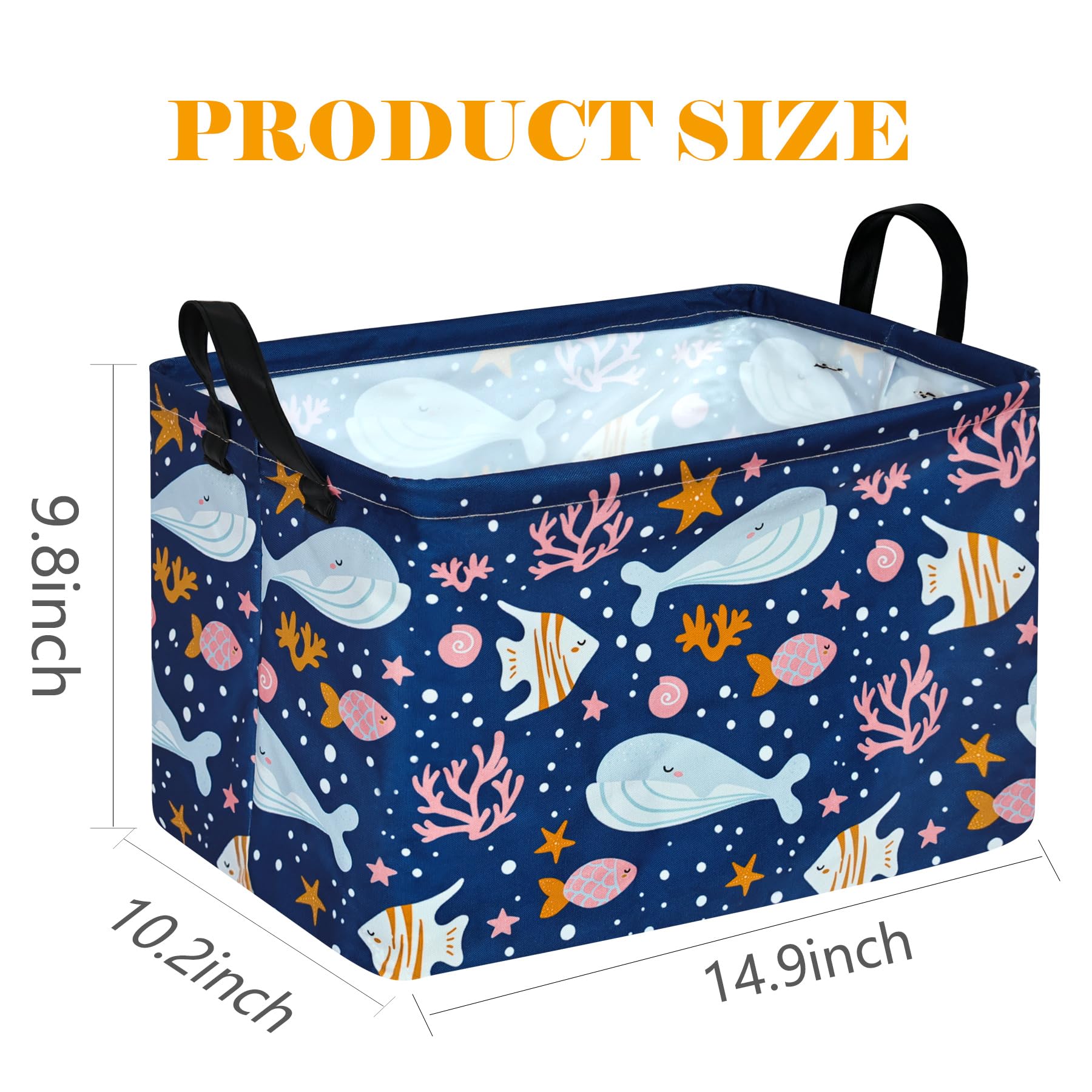 DUYIY Whale basket folded for compact storage and portability