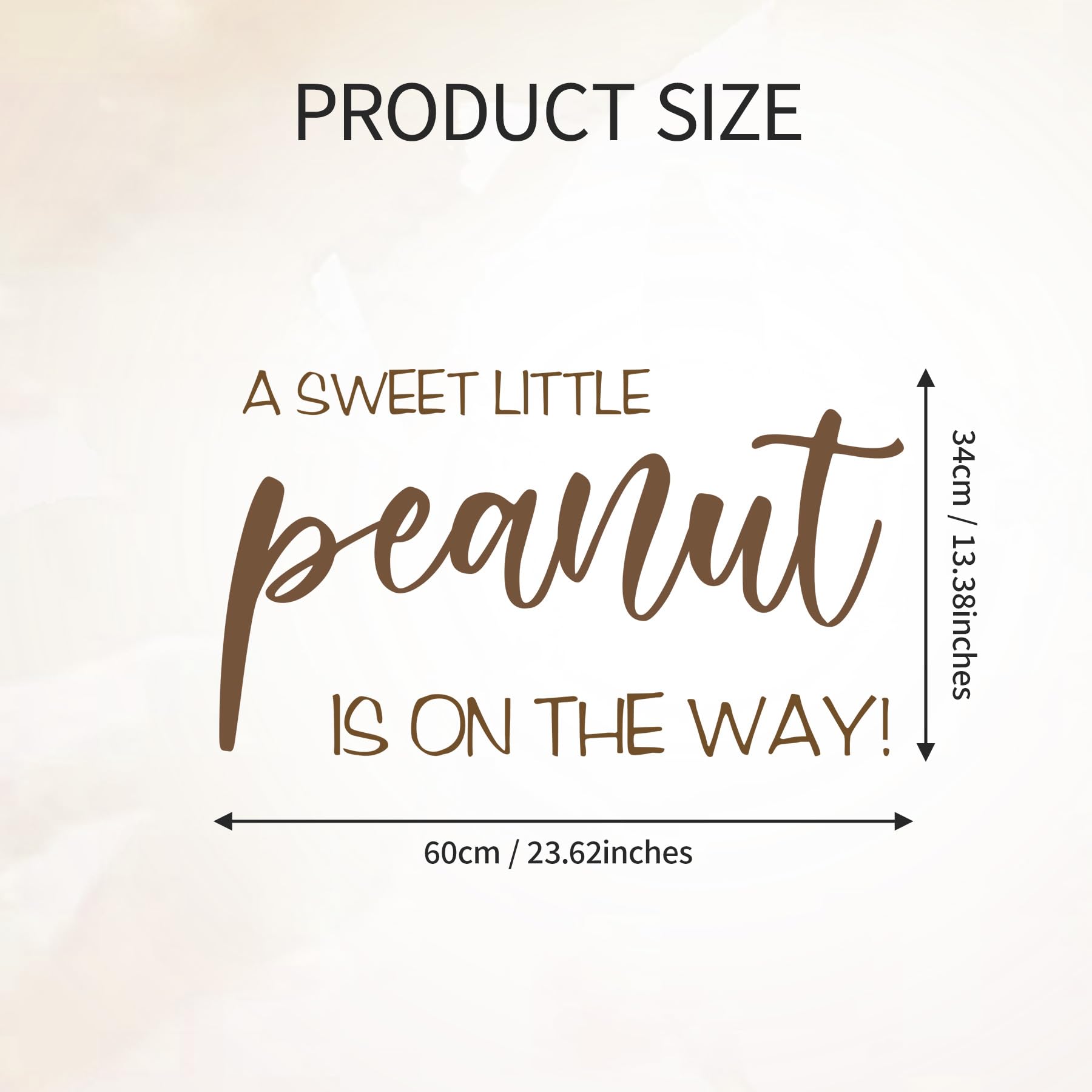 Dvehdbay Sweet Little Peanut arch backdrop decal creates playful photo-ready decor.