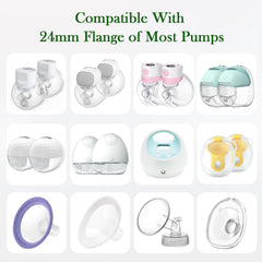 Dwelio flange inserts 15mm optimize comfort and efficient milk expression