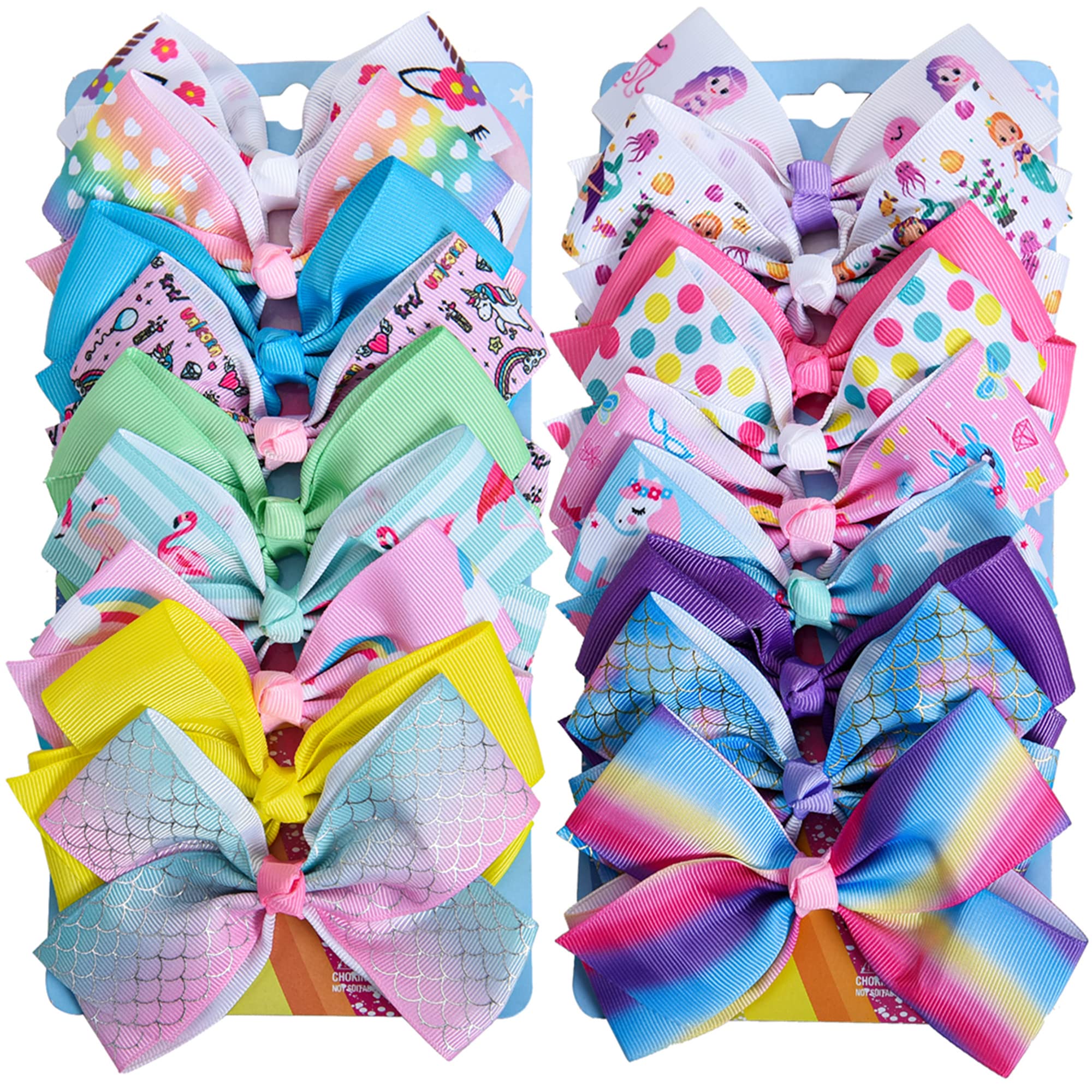 Dwenarry 18-pcs hair bows pack adds vibrant colors for daily outfits