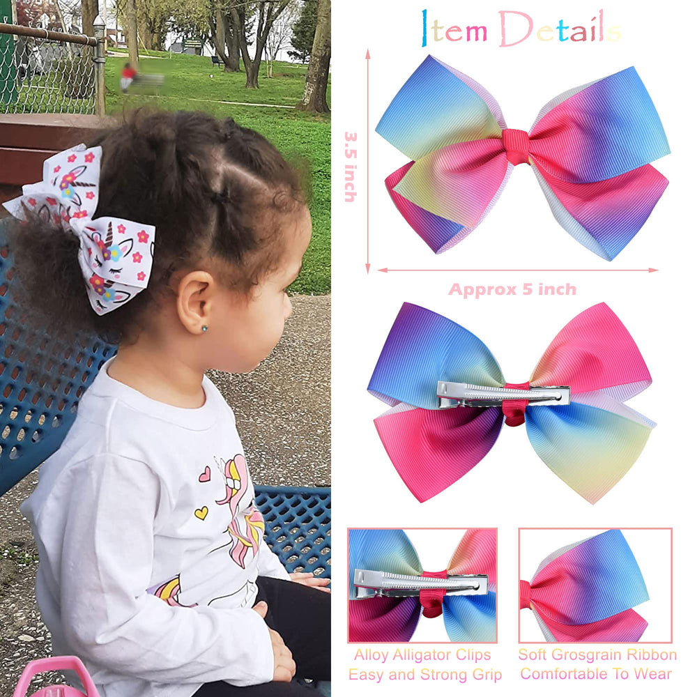 Dwenarry alligator clip bows keep hair in place during active days