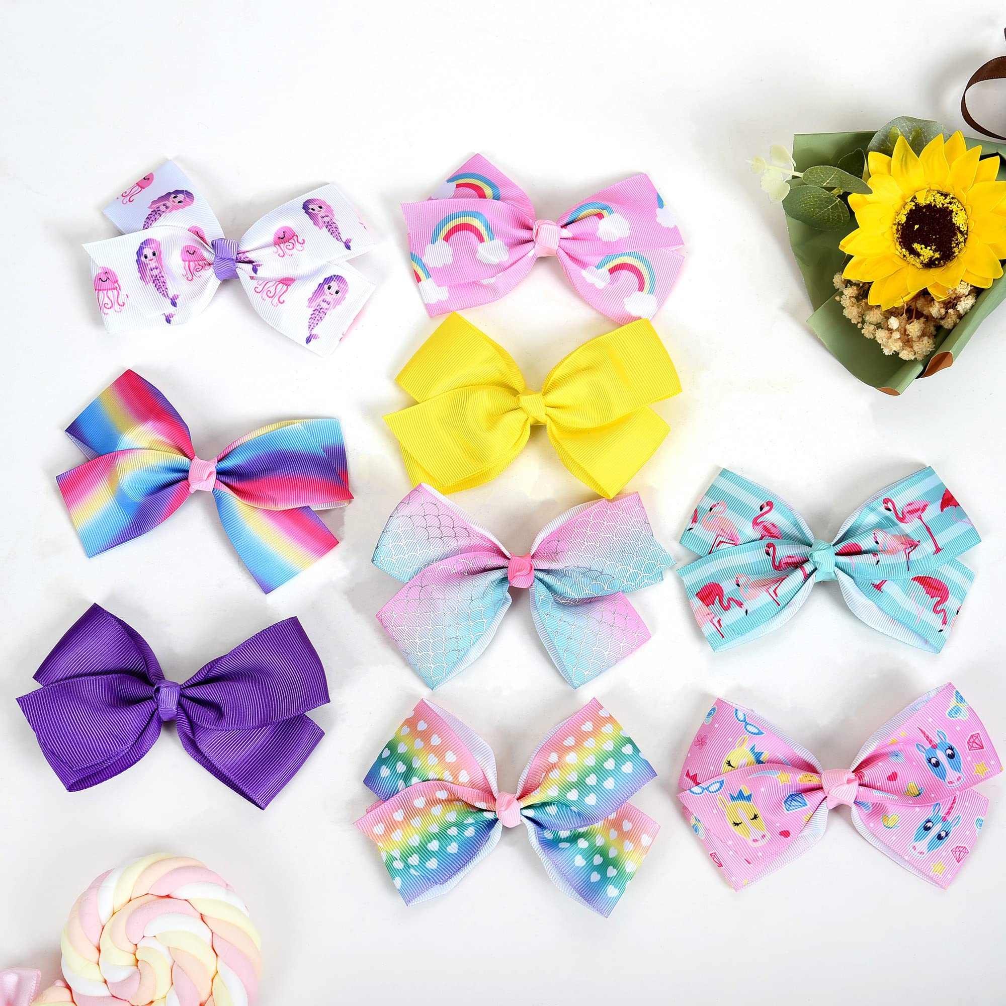 Dwenarry kids hair accessories bows complement everyday outfits