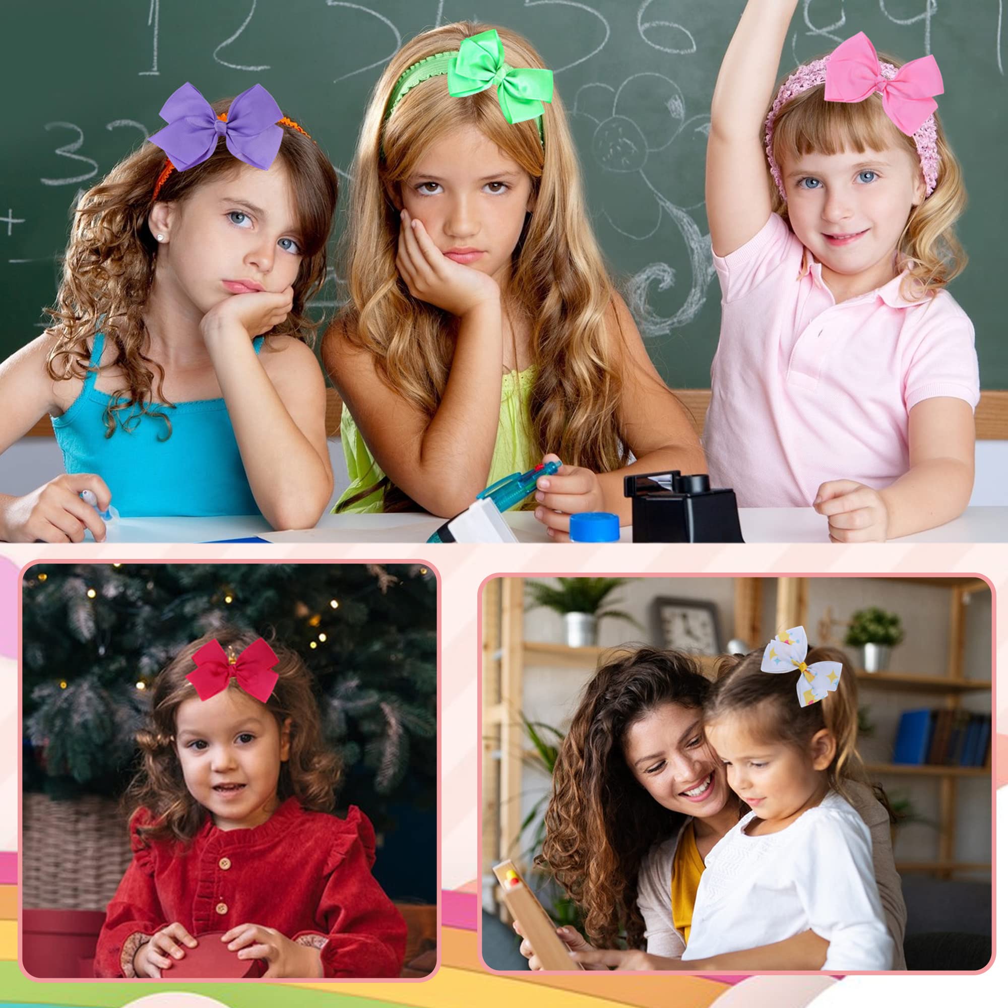 Dwenarry polka dot multi bow clip offers fun mix and match
