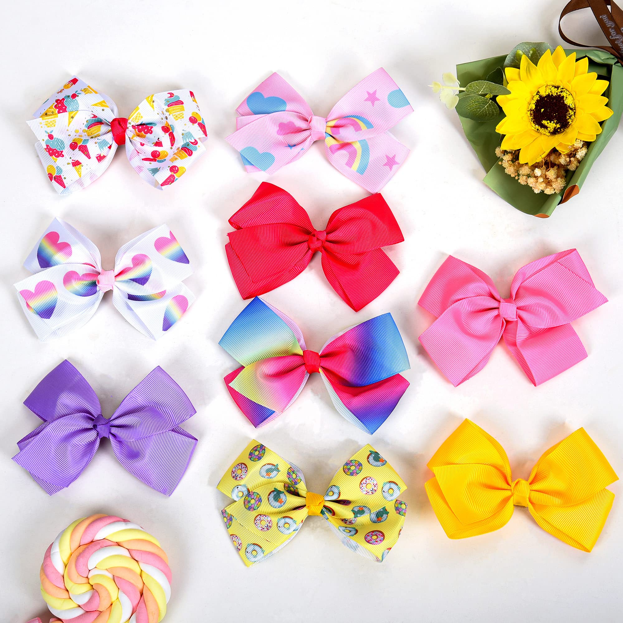 Dwenarry purple solid bow clip offers secure stylish daily wear