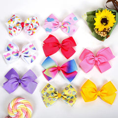 Dwenarry purple solid bow clip offers secure stylish daily wear