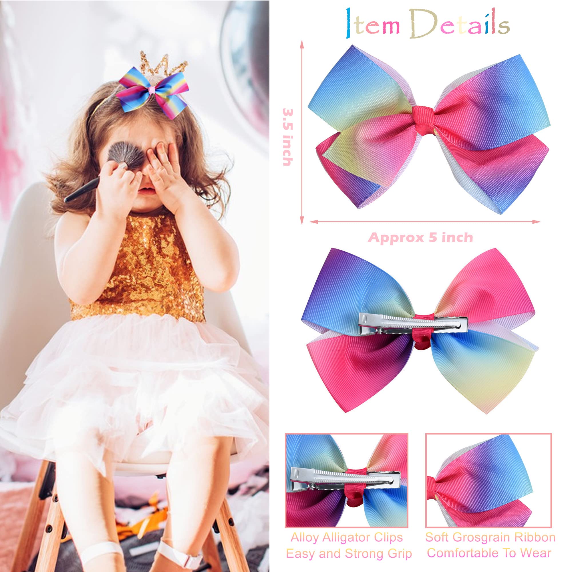 Dwenarry red solid bow clip provides bright accent for outfits