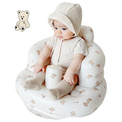Dwenles inflatable baby seat with built-in pump for quick on-the-go setup