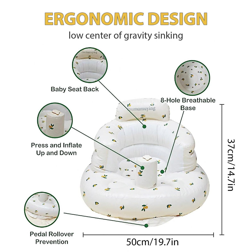 Dwenles inflatable baby seat multifunction for sitting, feeding, and play