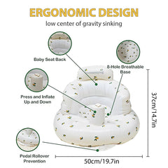 Dwenles inflatable baby seat multifunction for sitting, feeding, and play