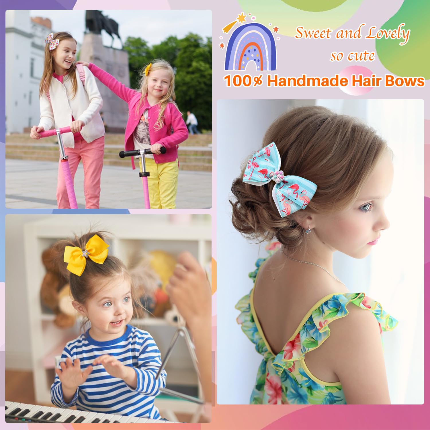 Dwenarry rainbow heart mermaid designs add playful flair to outfits