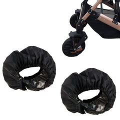 DWJSYXEI stroller wheel protectors front view keep wheels cleaner and reduce wear