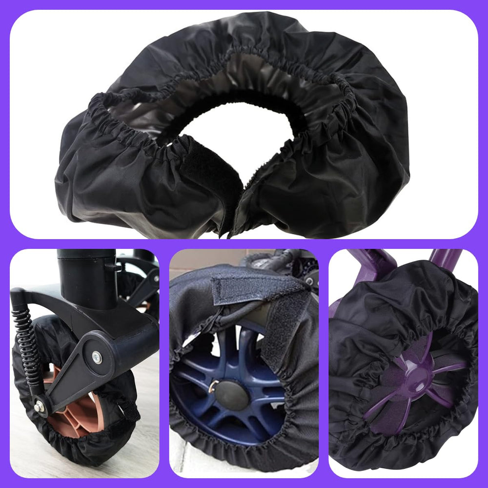 DWJSYXEI stroller wheel protectors outdoors-ready for rough terrain and dirty streets