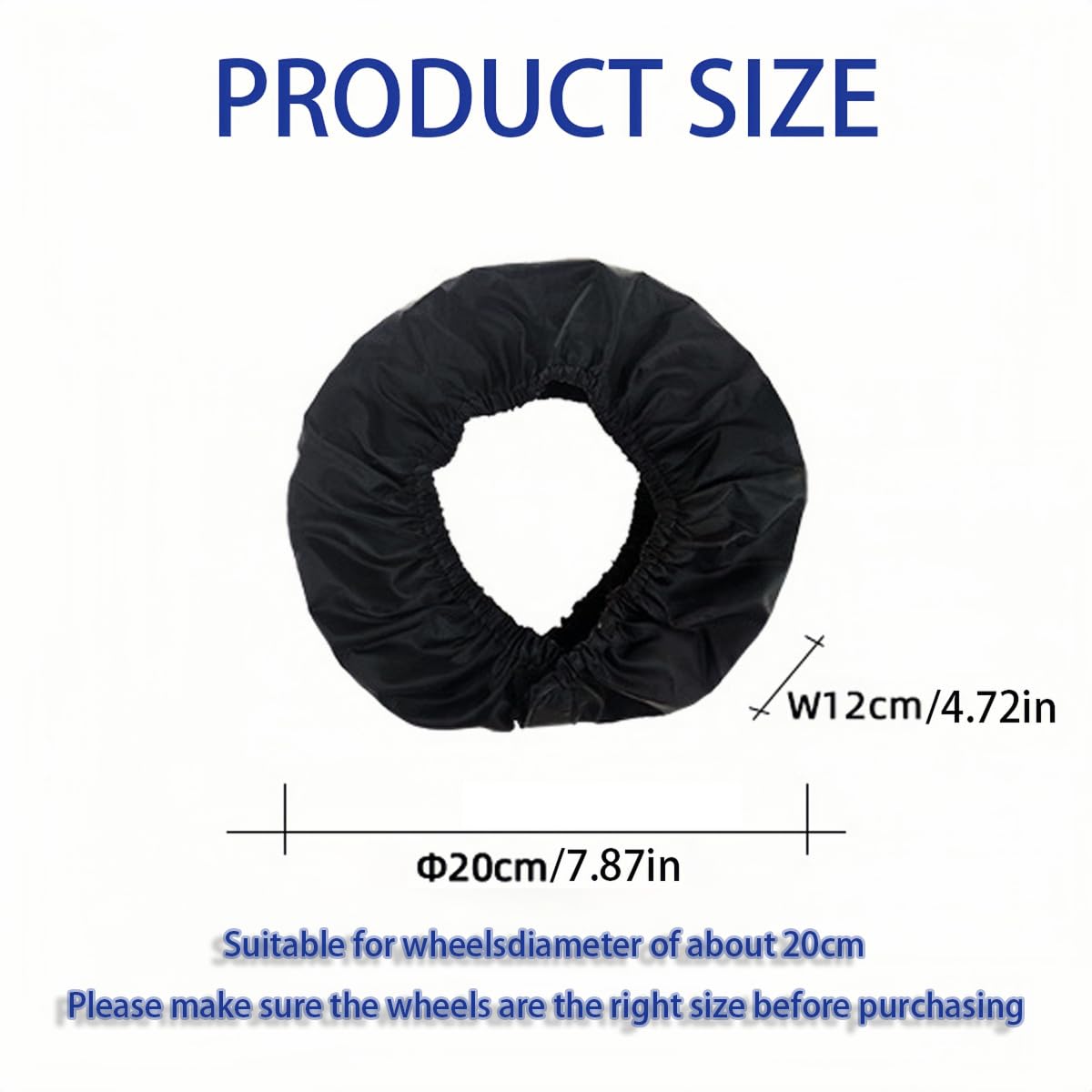 DWJSYXEI stroller wheel protectors side view show quick, easy-fit design
