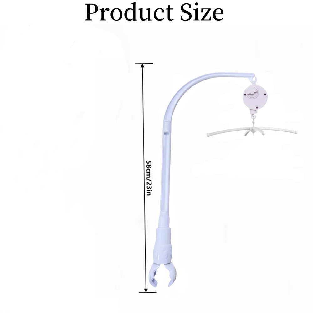 Dwwffer crib mobile claw adjustable highlights customizable width for different crib rails.