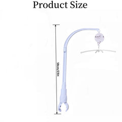 Dwwffer crib mobile claw adjustable highlights customizable width for different crib rails.