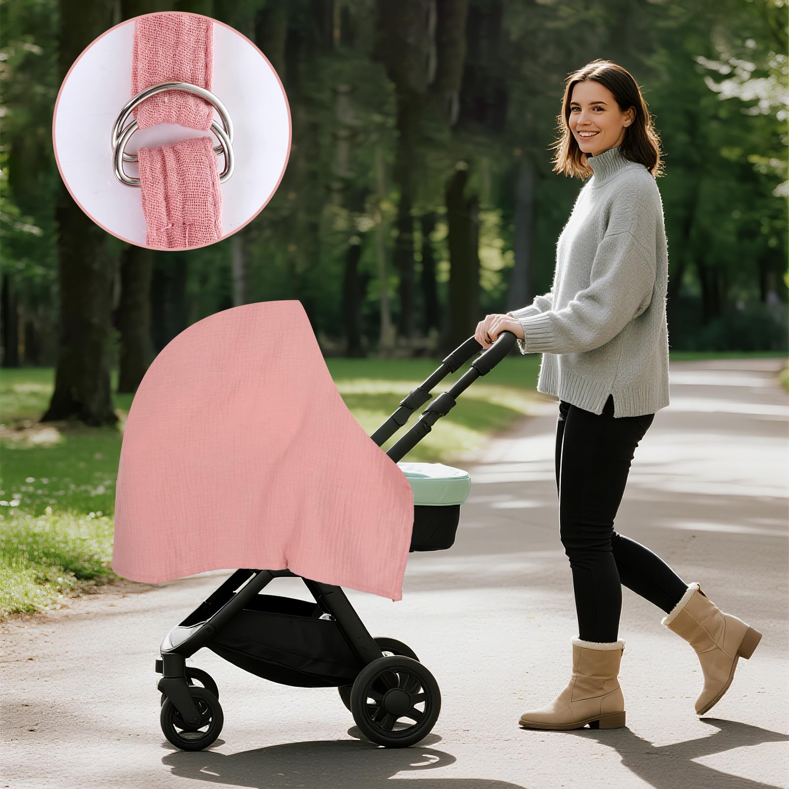 DXGSHSA compact folding design fits in diaper bag for travel.