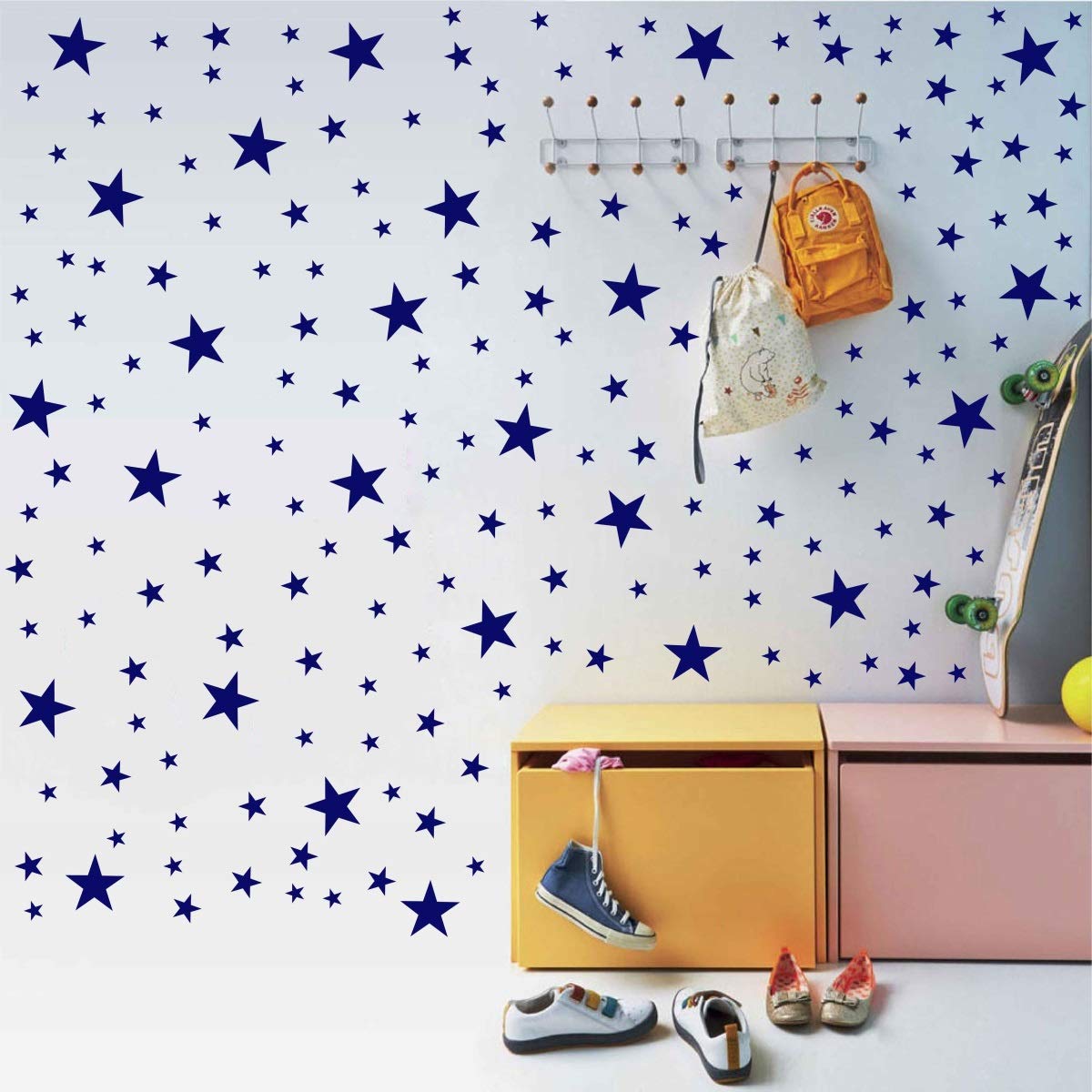 DXLING star wall decals two colors provide removable vinyl finish without wall damage
