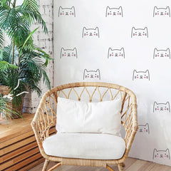 DXLING Lovely Cats wall decor set 2 creates whimsical cat silhouettes for kids room ambiance