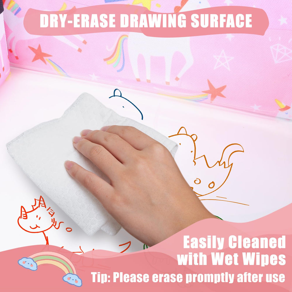 DxTing Pink Unicorn Travel Tray adds playful charm to road trips.
