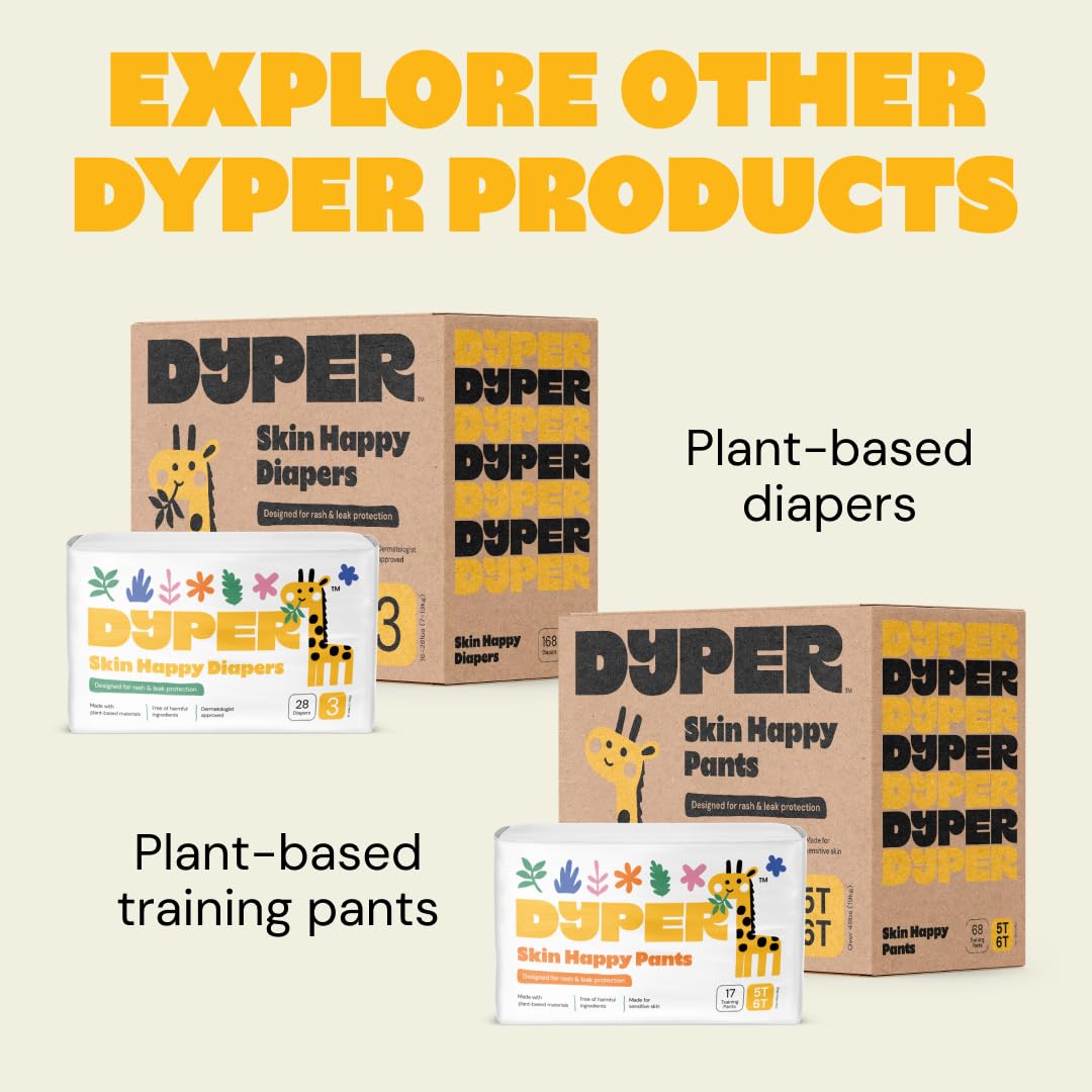 DYPER Baby Wipes Unscented B Corp-certified for a sustainable, planet-friendly choice.