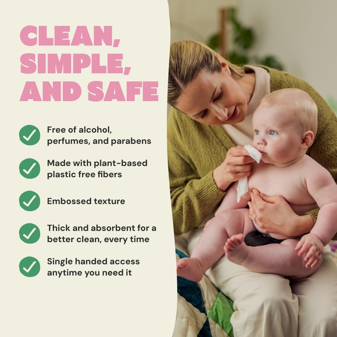 DYPER Baby Wipes Unscented for newborn face cleaning and soothing sensitive skin.