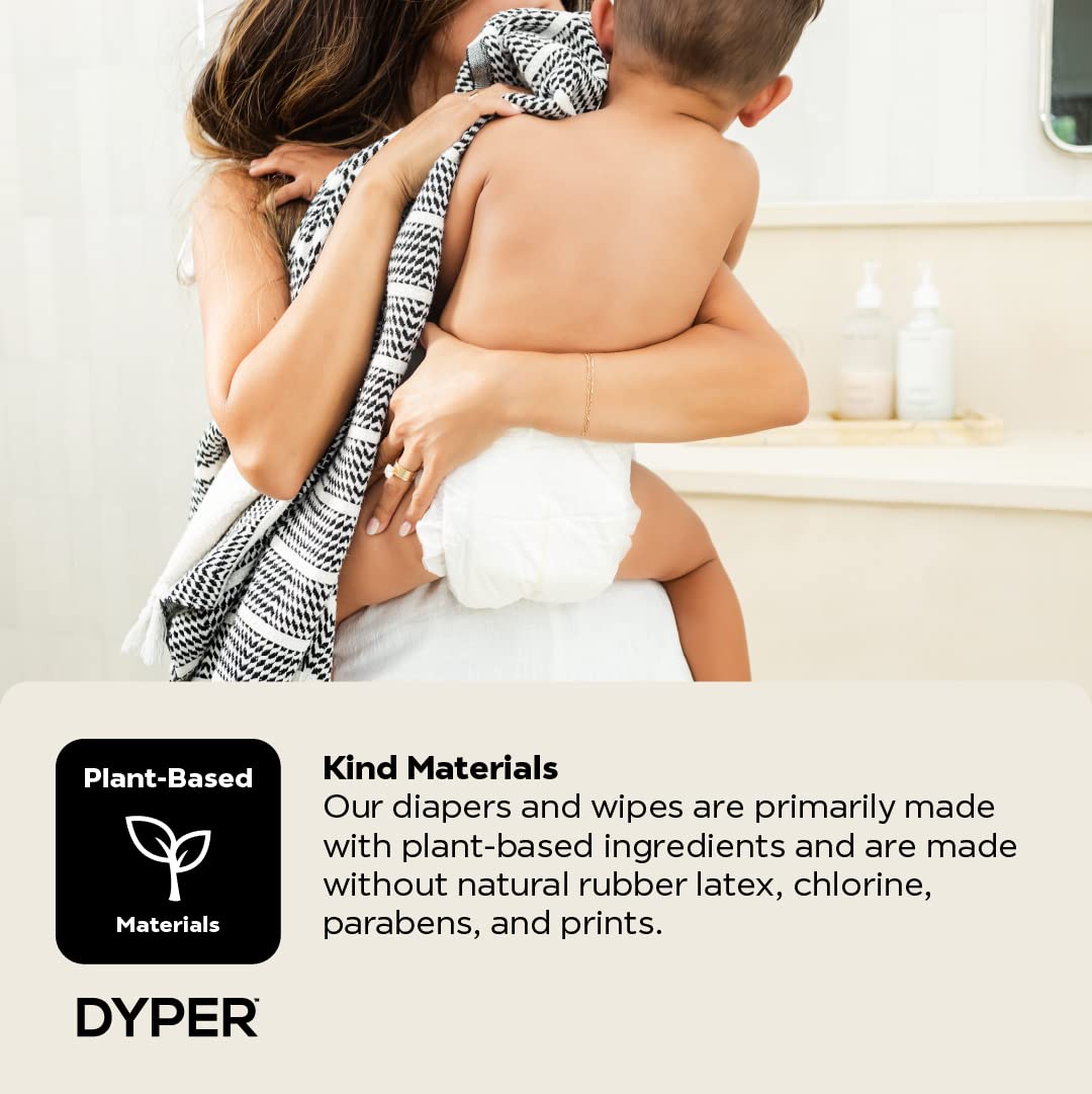 DYPER wetness indicator close-up shows signaling for timely diaper changes.