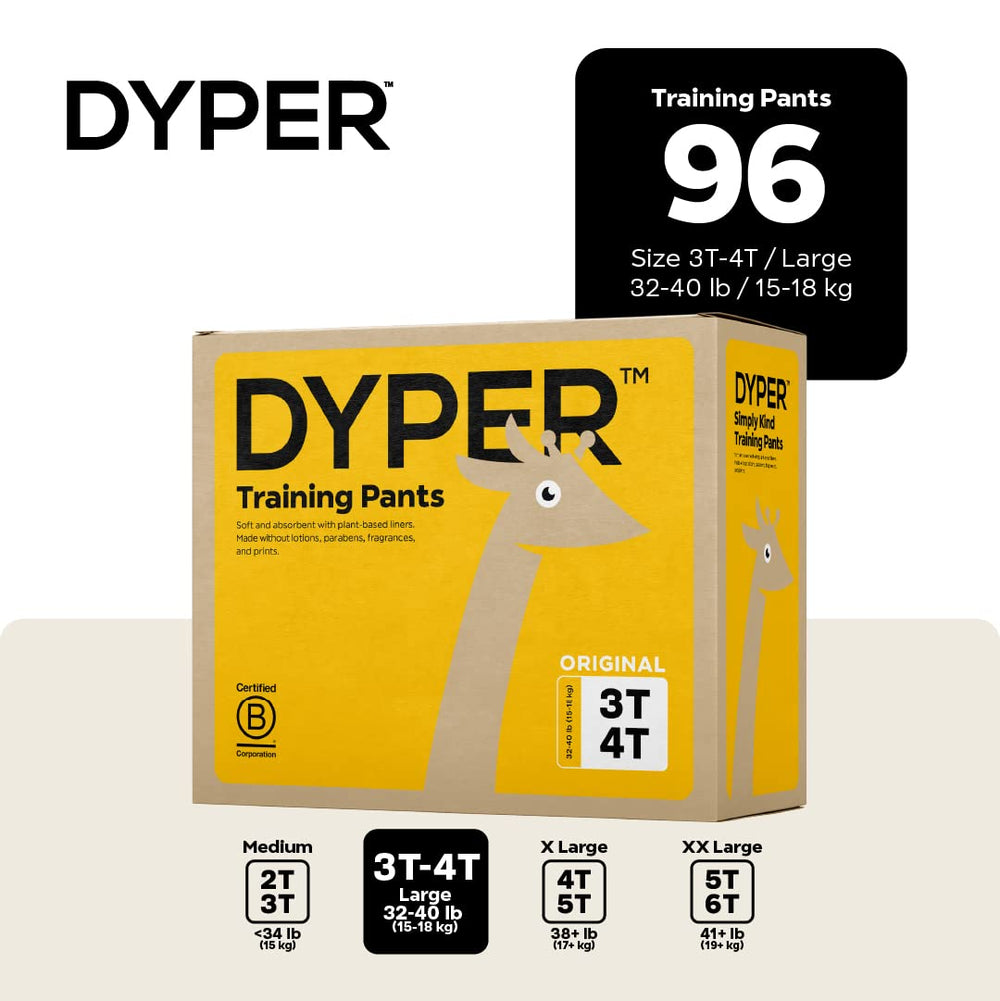 DYPER 3T-4T overnight dryness shows long-lasting protection