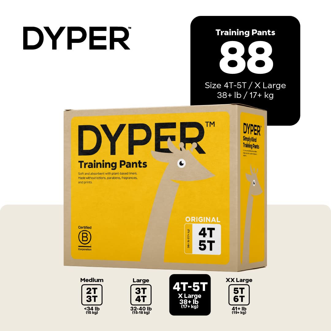 DYPER toddler training pants hypoallergenic-soft-core highlight gentle, skin-friendly daily use